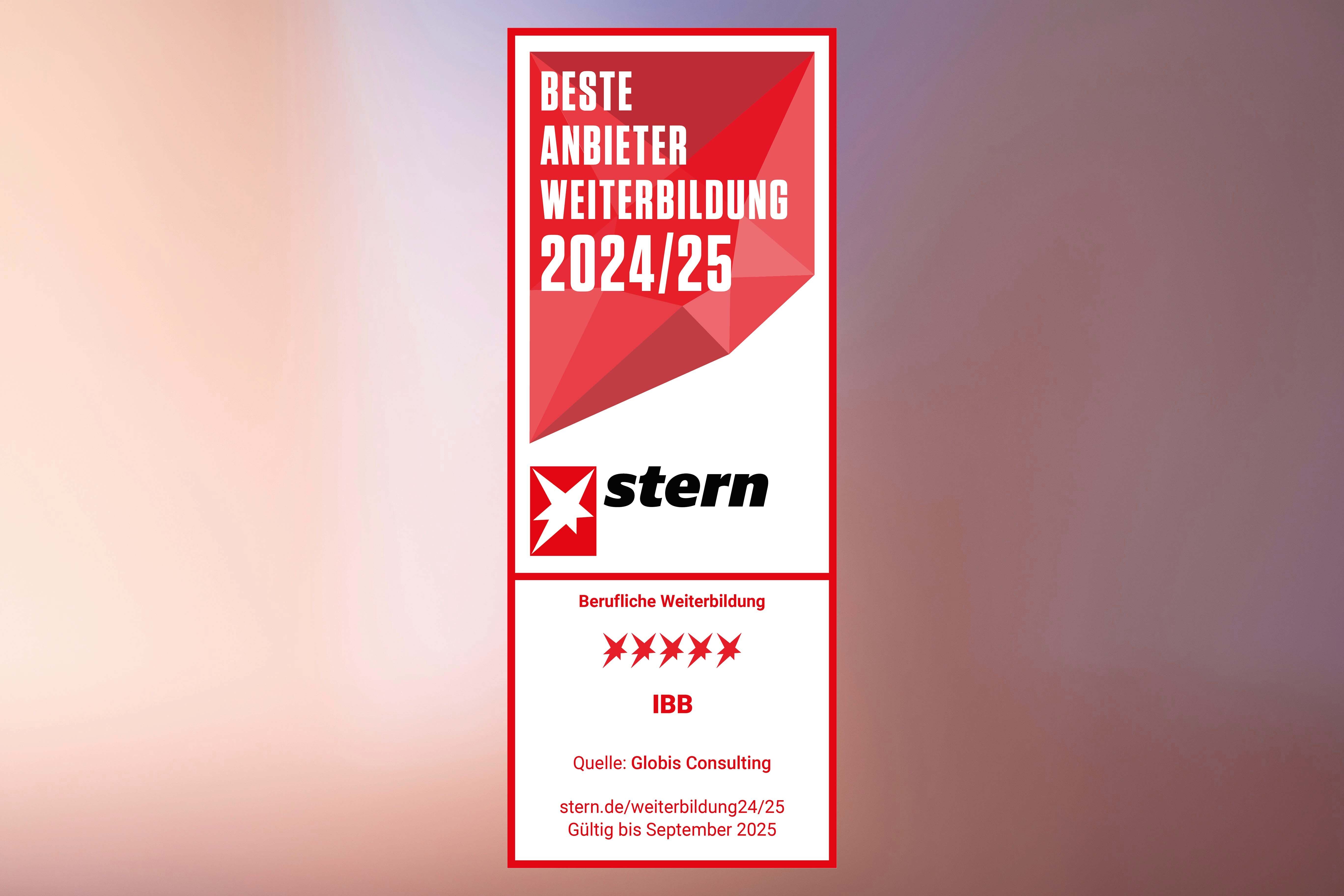 ein rot-weißes Banner